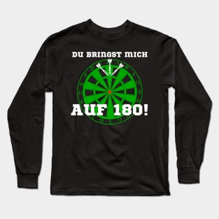 Dart Player - Du bringst mich auf 180 - Darts Long Sleeve T-Shirt